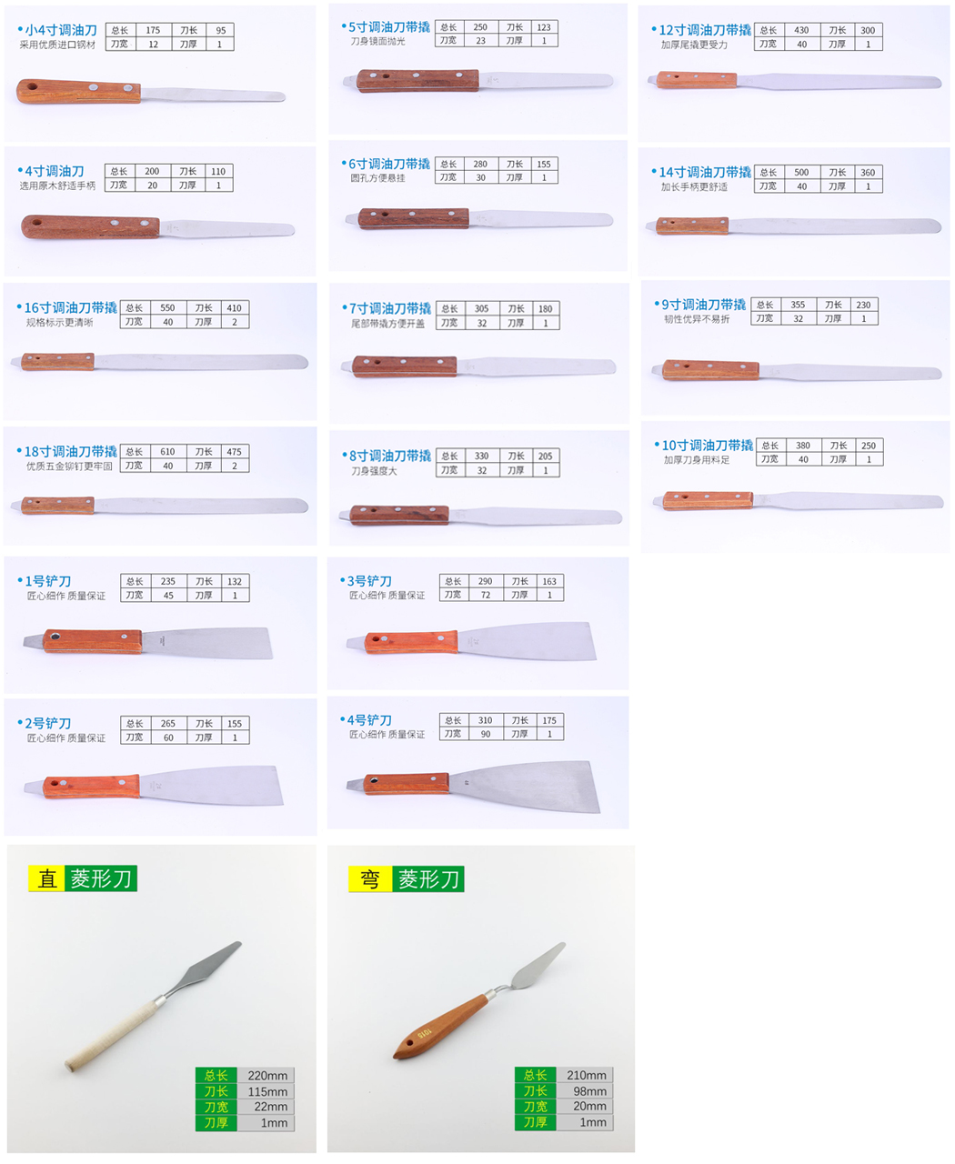 Stainless Steel Ink Spatulas(图2)