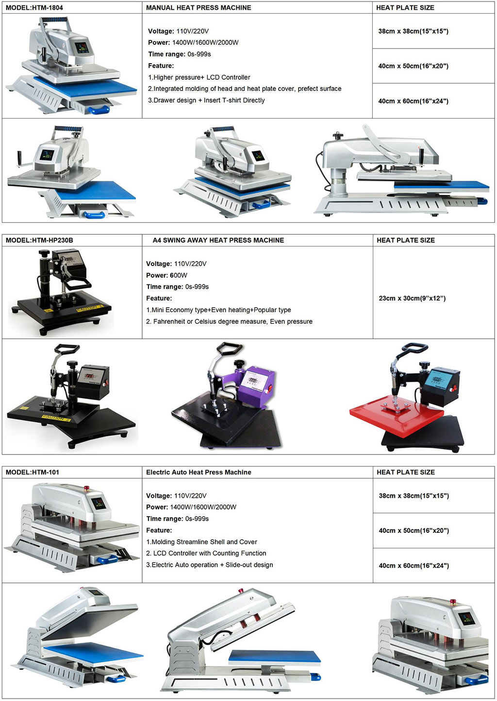 Flat T-Shirt Heat Press(图3)
