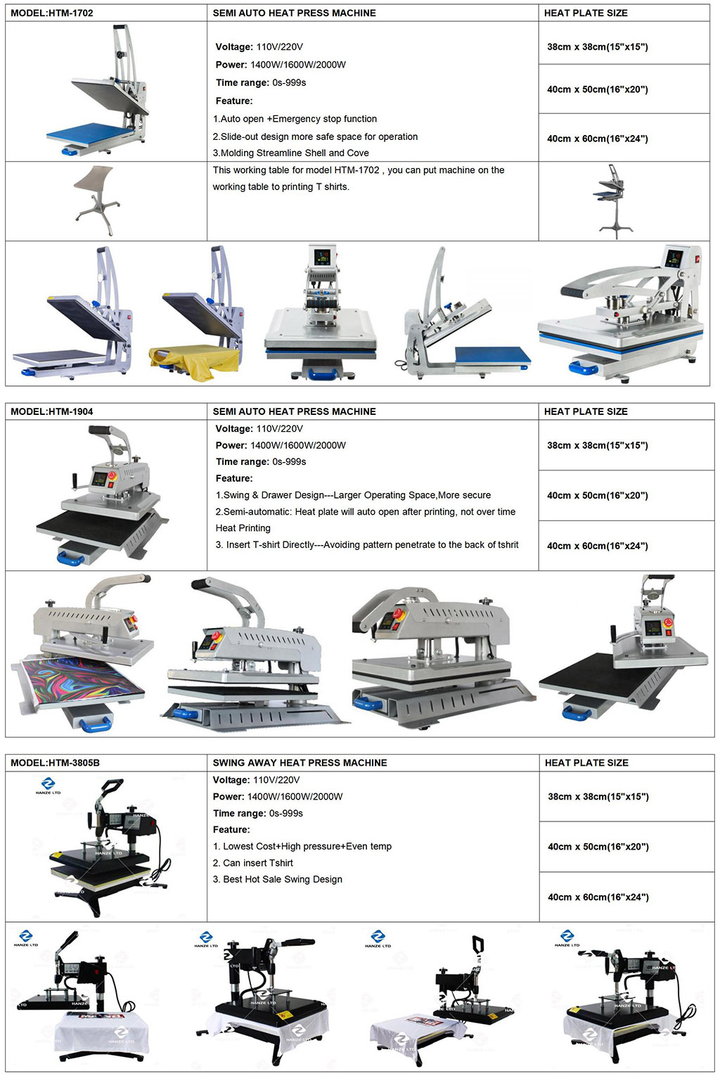Flat T-Shirt Heat Press(图1)